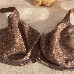 Soma Lace Detail Bra in Tan